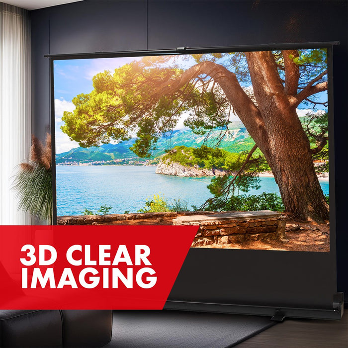 Maclean MC-212 Portable Projection Screen, Compact, Floor, 80", 16:10