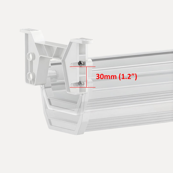Maclean under-desk cable/extension organizer, max. load 5kg, white, MC-106 W