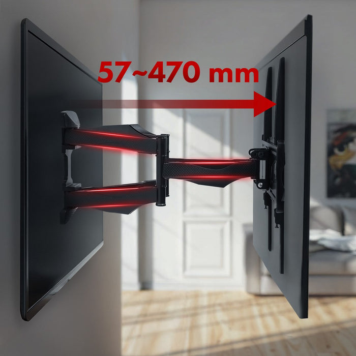 Maclean MC-781 TV mount 177.8 cm (70") Black