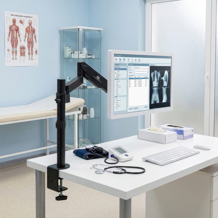 Maclean MC-775 monitor mount / stand 81.3 cm (32") Grey Desk