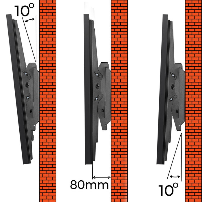 Maclean TV or monitor mount, max. VESA 900x600, 60-120", 120kg, black, MC-750N