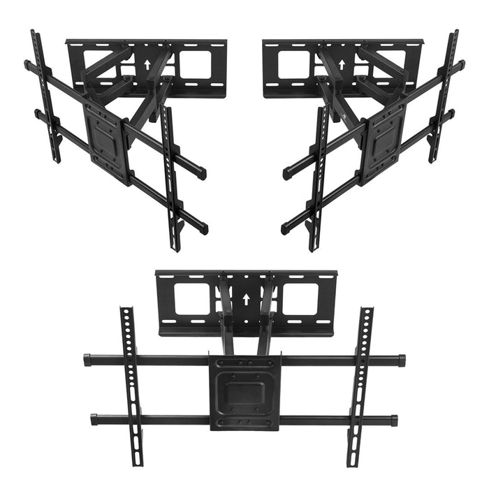 Maclean TV Mount, max VESA 600x400, 32-85", 60kg, horizontal and vertical angle adjustment, profile 65-390mm, black, MC-789