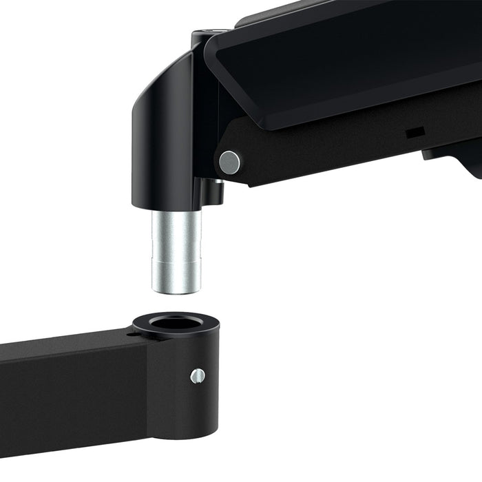 Maclean 3 monitor mount, gas spring, 17"-27", 2-8kg, black, MC-137