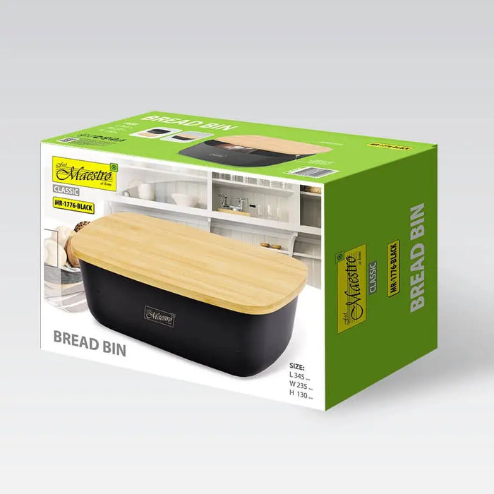 MAESTRO breadbox MR-1776-BLACK - Food containers (made of metal)AGD-PNM<<<Home Appliance - ProductsAGD<<<ActionPL