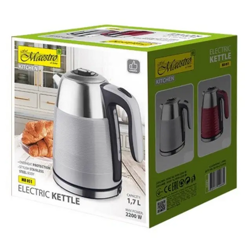 MAESTRO electric kettle 1,7l MR-051-GREY - Electric kettlesAGD-CZE<<<Home Appliance - ProductsAGD<<<ActionPL