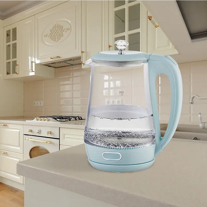 Maestro MR-052-BLUE Electric glass kettle blue 1.7 L - Electric kettlesAGD-CZE<<<Home Appliance - ProductsAGD<<<ActionPL