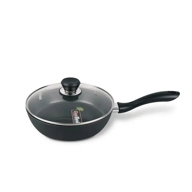 Maestro MR-1205-28 Frying pan with lid 28 cm black - Non-electric pots / pansAGD-GAR<<<Home Appliance