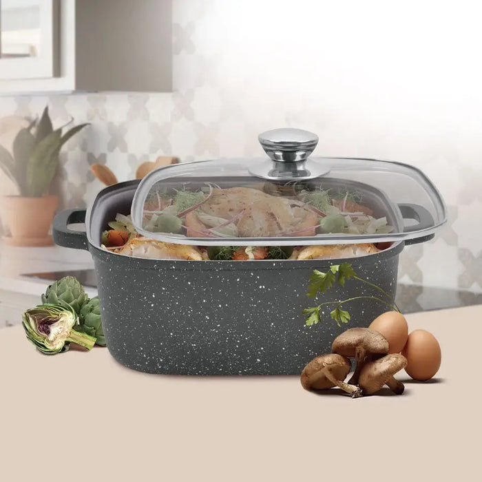 Maestro MR-2828 Pot with lid 28 cm 8 l Black - Non-electric pots / pansAGD-GAR<<<Home Appliance - ProductsAGD<<<ActionPL