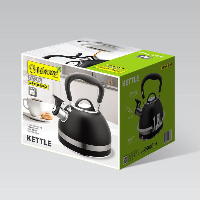 Maestro MR-1336 (MR-1336-BLACK) kettle 1.8 L Black