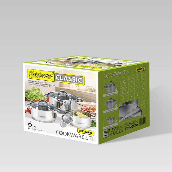 Maestro MR-2120-6L A set of pots of 6 elements