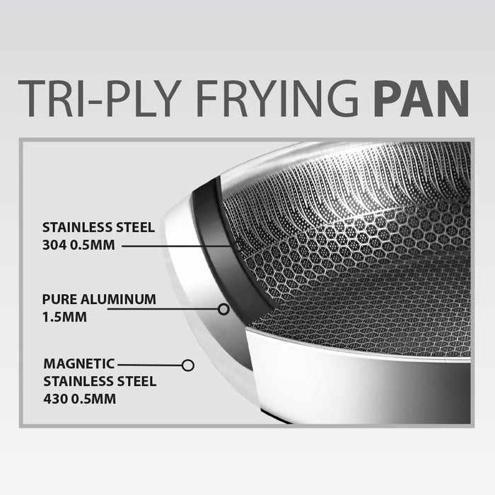 Frying pan with lid MAESTRO MR-1216 24 cm (MR-1216-24)