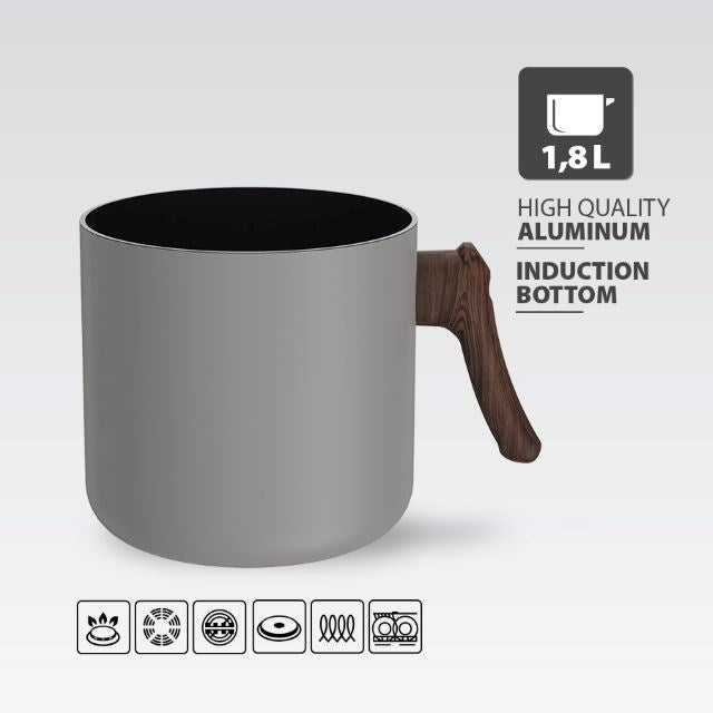 1.8L milk pot MR-1211-14M MAESTRO grey