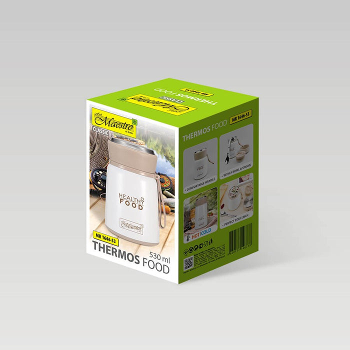 Dinner thermos Maestro MR-1646-53 530 ml White