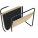 Magazine rack DKD Home Decor 39 x 26 x 36 cm Natural Black Metal - Декорация и Осветление<<<Дом