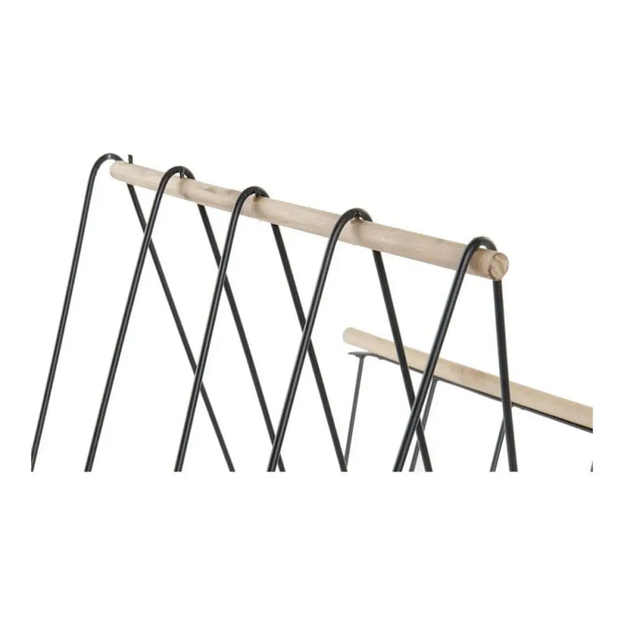 Magazine rack DKD Home Decor 8424001814008 41 x 31 x 36 cm Black Iron MDF Wood - Декорация и Осветление<<<Дом