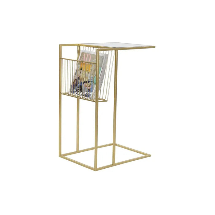 Magazine rack DKD Home Decor Golden Metal Mirror 48 x 35 x 71 cm - Декорация и Осветление<<<Дом