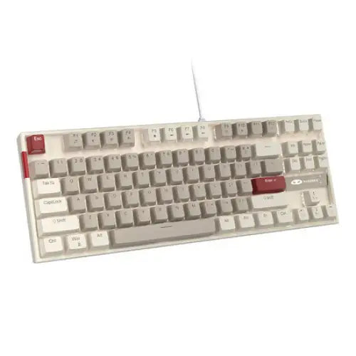MageGee MK-STAR wired keyboard (retro white-gray) - Wired<<<Keyboards<<<Gaming<<<InnproXML