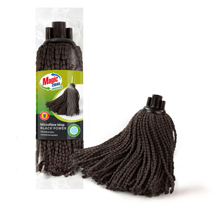 BLACK BLACK POWER MAGIC CLEAN MICROFIBER SCRUBBER