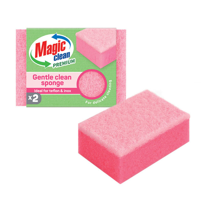 SPONGE FOR DELICATE SURFACES 2 PCS MAGIC CLEAN