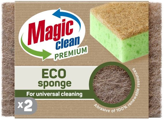 Кухненски гъби Magic Clean - Premium, Eco, 2 броя, кафяви