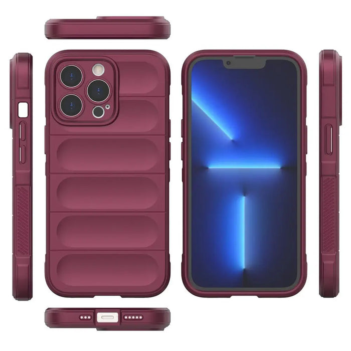 Magic Shield Case for iPhone 13 Pro Max flexible armored burgundy cover - Cell phone cases and covers<<<HurtelXML