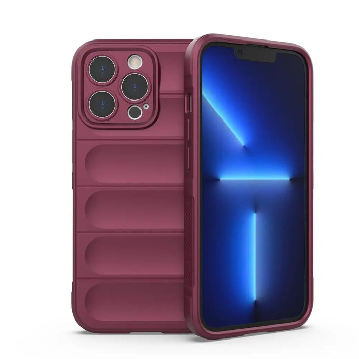 Magic Shield Case for iPhone 13 Pro Max flexible armored burgundy cover - Cell phone cases and covers<<<HurtelXML