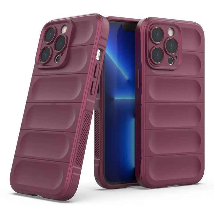 Magic Shield Case for iPhone 13 Pro Max flexible armored burgundy cover - Cell phone cases and covers<<<HurtelXML