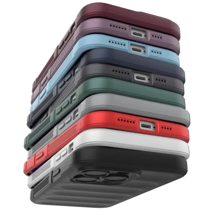 Magic Shield Case case for iPhone 14 Pro Max elastic armored case in burgundy - Cell phone cases and covers<<<HurtelXML