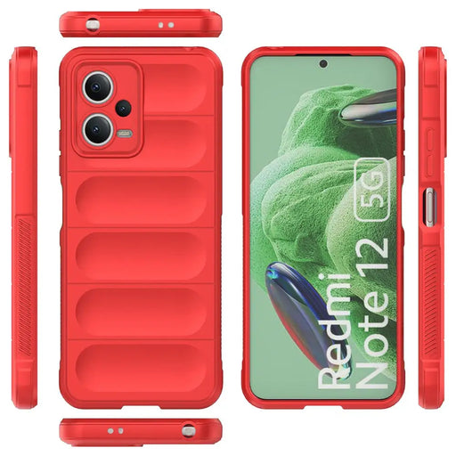 Magic Shield Case for Xiaomi Redmi Note 12 5G / Poco X5 5G Flexible Armor Cover Red - Cell phone cases