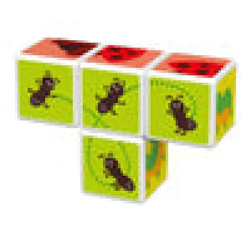 Magicube Printed Insects magnetic blocks + cards 7 pieces GEOMAG GEO-121 - Blocks and construction