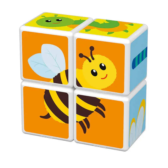 Magicube Printed Insects magnetic blocks + cards 7 pieces GEOMAG GEO-121 - Blocks and construction