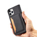 Magnet Card Case for iPhone 12 cover card wallet card stand black - Cell phone cases and covers<<<HurtelXML