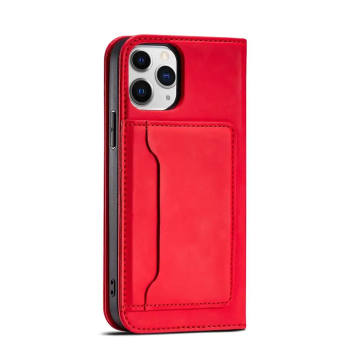 Magnet Card Case for iPhone 12 cover card wallet card stand red - Cell phone cases and covers<<<HurtelXML