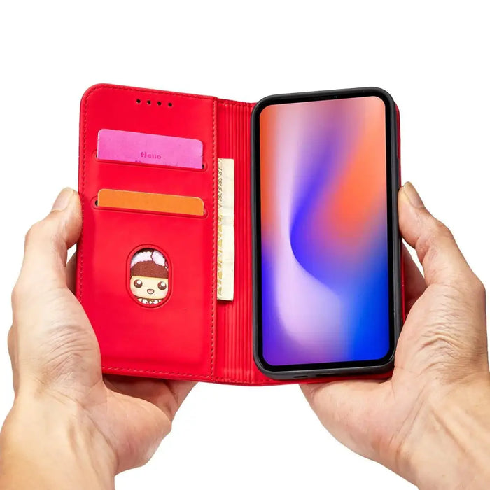 Magnet Card Case for iPhone 12 cover card wallet card stand red - Cell phone cases and covers<<<HurtelXML
