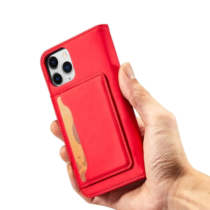 Magnet Card Case for iPhone 12 cover card wallet card stand red - Cell phone cases and covers<<<HurtelXML
