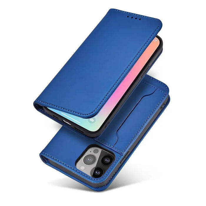 Magnet Card Case for iPhone 13 cover card wallet card stand blue - Cell phone cases and covers<<<HurtelXML