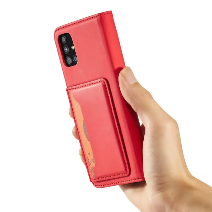 Magnet Card Case For Samsung Galaxy A12 5G Pouch Wallet Card Holder Red - Cell phone cases and covers<<<HurtelXML