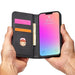 Magnet Card Case for Samsung Galaxy A23 5G cover with flip wallet stand black - Cell phone cases and covers<<<HurtelXML