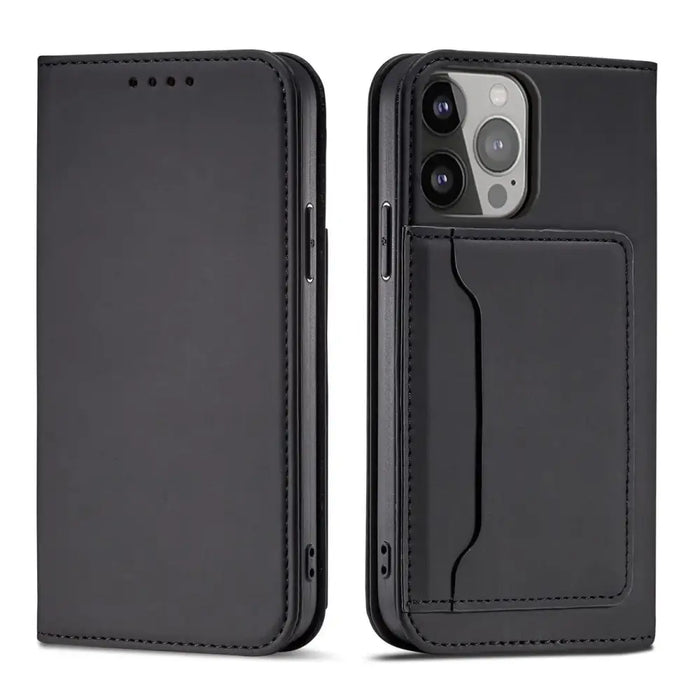 Magnet Card Case for Samsung Galaxy A23 5G cover with flip wallet stand black - Cell phone cases and covers<<<HurtelXML