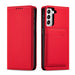 Magnet Card Case for Samsung Galaxy S22 + (S22 Plus) Pouch Wallet Card Holder Red - Cell phone cases