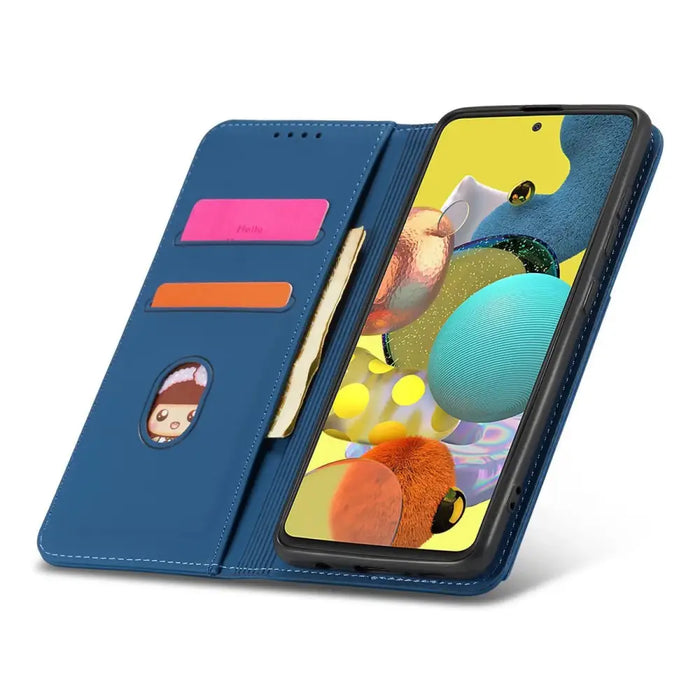 Magnet Card Case Case for Xiaomi Redmi Note 11 Pouch Card Wallet Card Holder Blue - Cell phone cases