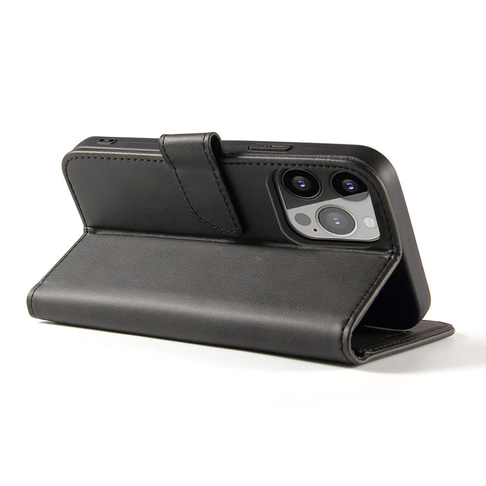 Magnet Case elegant bookcase type case with kickstand for iPhone 13 Pro Max black - Cell phone cases