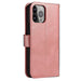 Magnet Case elegant bookcase type case with kickstand for iPhone 13 Pro Max pink - Cell phone cases