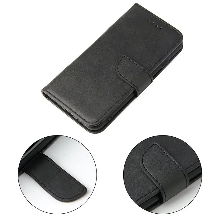 Magnet Case Elegant Case Cover Flip Cover iPhone SE 2022 / SE 2020 / iPhone 8 / iPhone 7 Black - Cell phone cases