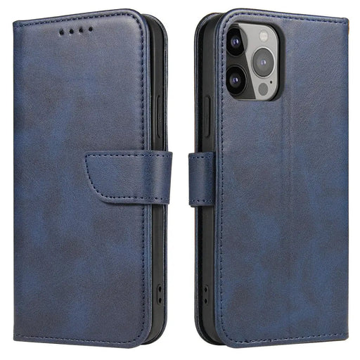 Magnet Case case for iPhone 14 Pro Max flip cover wallet stand blue - Cell phone cases and covers<<<HurtelXML