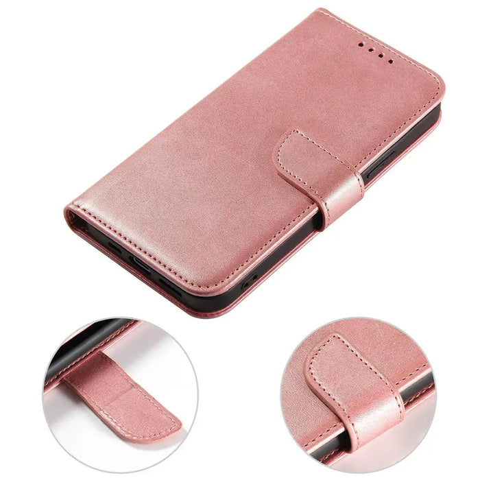 Magnet Case for Samsung S24 Ultra with flap and wallet - pink - Cell phone cases and covers<<<HurtelXML