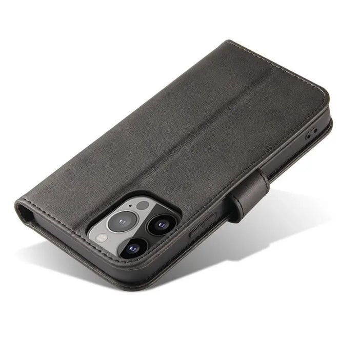 Magnet Case with Flip for iPhone 16e - Black - Cell phone cases and covers<<<HurtelXML