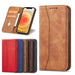 Magnet Fancy Case Case for iPhone 12 Pro Max Pouch Wallet Card Holder Brown - Cell phone cases and covers<<<HurtelXML