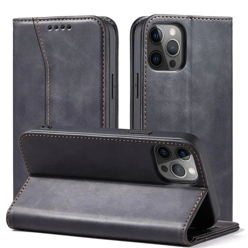 Magnet Fancy Case Case for iPhone 12 Pro Max Pouch Wallet Card Holder Black - Cell phone cases and covers<<<HurtelXML