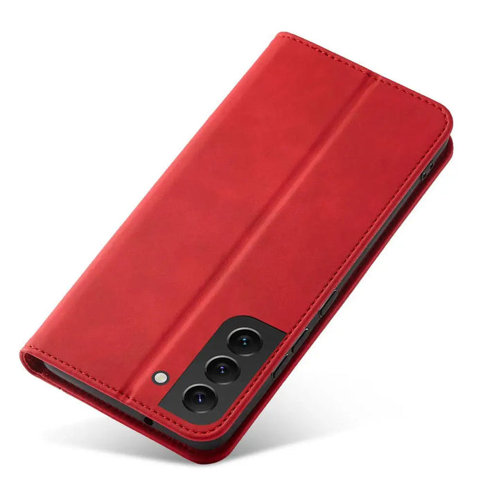 Magnet Fancy Case for Samsung Galaxy S23 Ultra Cover with Flip Stand Wallet Red - Cell phone cases